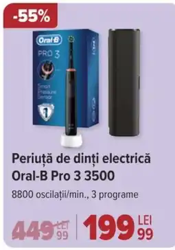 Carrefour Periuţă de dinți electrică Oral-B Pro 3 3500 Ofertă
