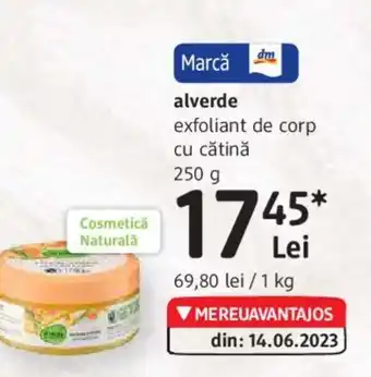 DM alverde exfoliant de corp cu cătină Ofertă