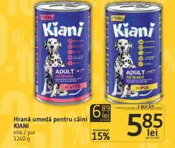 Supeco Hrană umedă pentru câini KIANI Ofertă