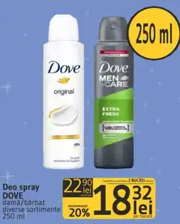 Supeco Deo spray DOVE Ofertă