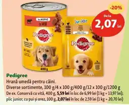 Pedigree Hrană umedă pentru câini
