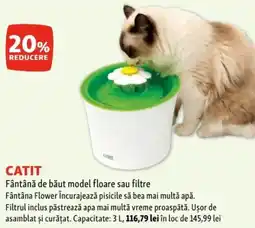 CATIT Fântână de băut model floare sau filtre