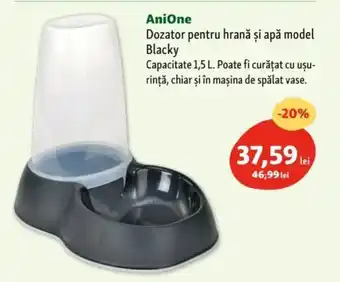 Fressnapf AniOne Dozator pentru hranǎ și apă model Blacky Ofertă