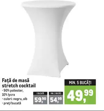 Metro Faţă de masă stretch cocktail Ofertă