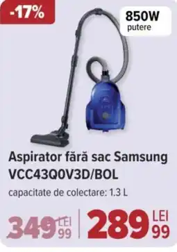 Carrefour Aspirator fără sac Samsung VCC43Q0V3D/BOL Ofertă