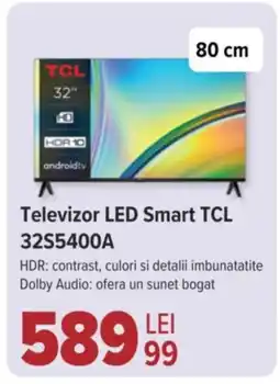 Carrefour Televizor LED Smart TCL 32S5400A Ofertă