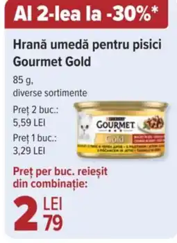 Hrană umedă pentru pisici Gourmet Gold