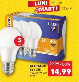 Kaufland ATTRALUX Bec LED Ofertă