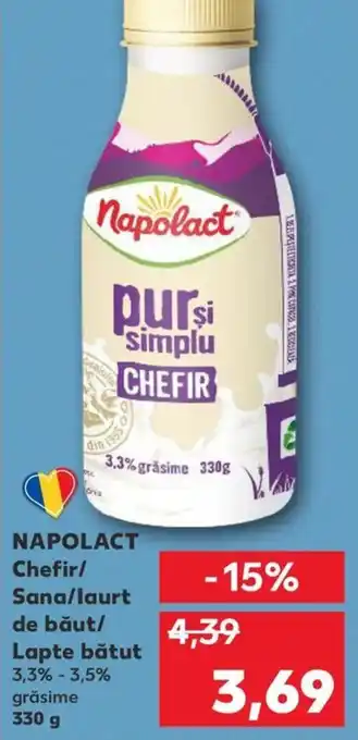 Kaufland NAPOLACT Chefir/ Sana/laurt de băut/ Lapte bătut Ofertă