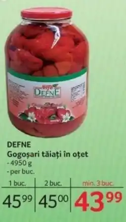 Selgros DEFNE Gogosari tăiaţi în oţet Ofertă