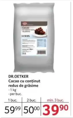 DR. OETKER Cacao cu conținut redus de grăsime