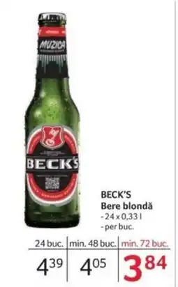 BECK'S Bere blondǎ