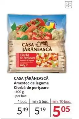 Selgros CASA ŢĂRĂNEASCĂ Amestec de legume Ciorbă de perișoare Ofertă