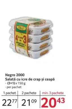 Selgros Negro 2000 Salată cu icre de crap şi ceapă Ofertă