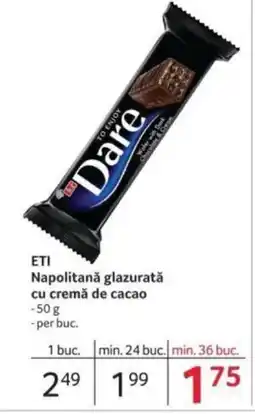 Selgros ETI Napolitană glazurată cu cremă de cacao Ofertă