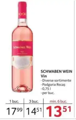 Selgros SCHWABEN WEIN Vin Ofertă