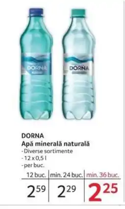 Selgros DORNA Apă minerală naturală Ofertă