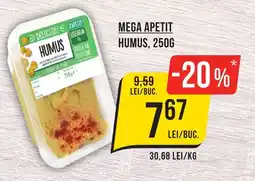 Mega Image MEGA APETIT HUMUS, 250G Ofertă