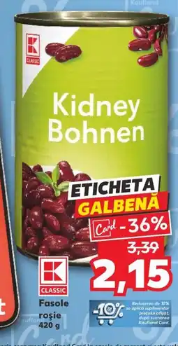 Kaufland Fasole roşie 420 g Ofertă