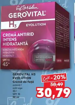 Kaufland GEROVITAL H3 EVOLUTION Cremă de faţă Ofertă