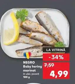 Kaufland NEGRO Baby hering marinat Ofertă