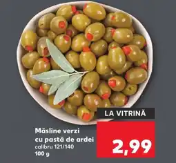 Kaufland Măsline verzi cu pastă de ardei Ofertă
