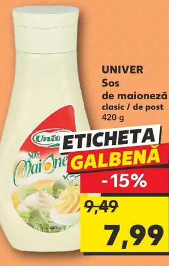 Kaufland UNIVER Sos de maioneză Ofertă