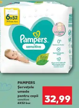 Kaufland PAMPERS Servetele umede pentru copii Ofertă