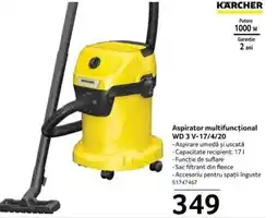 Selgros Aspirator multifuncțional WD 3 V-17/4/20 Ofertă