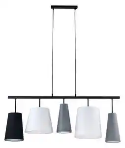 Favi Lustra pe cablu PEDRO 5xE27/60W/230V gri Ofertă