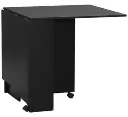 Favi Masa plianta HOMCOM din lemn pentru 4-6 persoane cu roti, 75x140x74cm, negru | Aosom Romania Ofertă