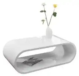 Favi Masuta de cafea din MDF 120x60x40 cm alba Ofertă