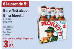 Carrefour Bere fără alcool, Birra Moretti Ofertă