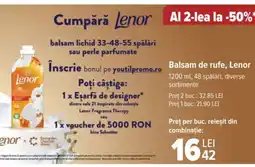 Carrefour Balsam de rufe, Lenor Ofertă