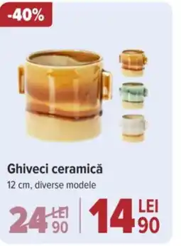 Carrefour Ghiveci ceramică Ofertă