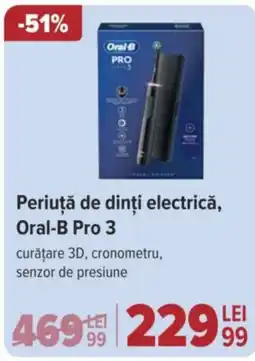 Carrefour Periuţă de dinți electrică, Oral-B Pro 3 Ofertă