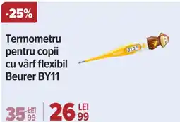 Carrefour Termometru pentru copii cu vârf flexibil Beurer BY11 Ofertă