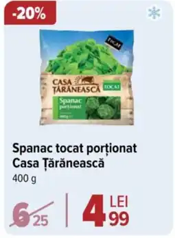 Carrefour Spanac tocat porţionat Casa Țărănească Ofertă