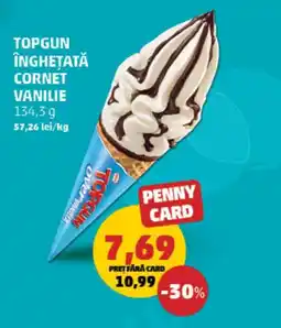 Penny TOPGUN ÎNGHEȚATĂ CORNET VANILIE Ofertă