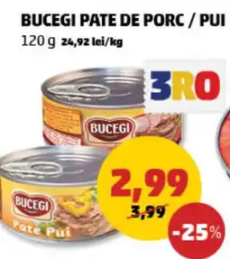 Penny BUCEGI PATE DE PORC / PUI Ofertă
