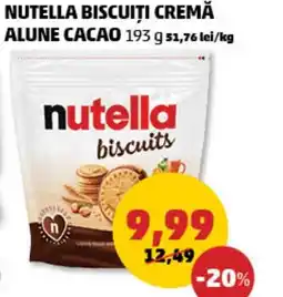 Penny NUTELLA BISCUIȚI CREMĂ ALUNE CACAO Ofertă