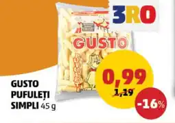 Penny GUSTO PUFULEȚI SIMPLI Ofertă