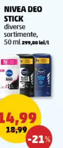Penny NIVEA DEO STICK Ofertă