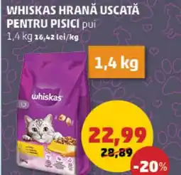 WHISKAS HRANĂ USCATĂ PENTRU PISICI