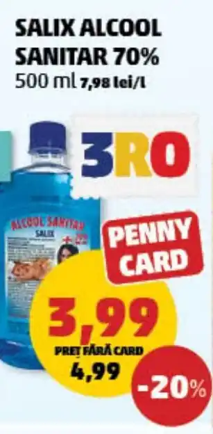 Penny SALIX ALCOOL SANITAR 70% Ofertă