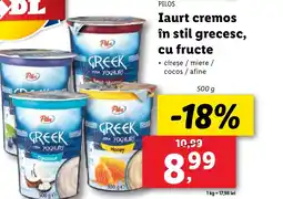 Lidl PILOS Iaurt cremos în stil grecesc, cu fructe Ofertă