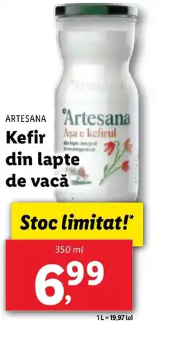 Lidl ARTESANA Kefir din lapte de vacǎ Ofertă