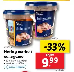 Lidl NAUTICA Hering marinat cu legume Ofertă