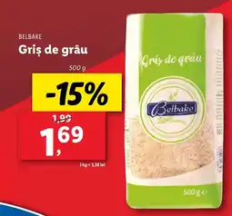 Lidl BELBAKE Griş de grâu Ofertă
