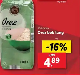 Lidl GOLDEN SUN Orez bob lung Ofertă